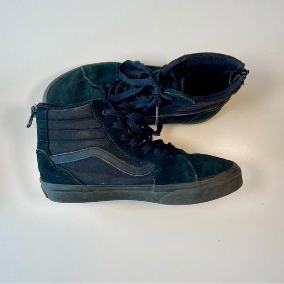 Vans Kids Boys Filmore High-Top Shoes sz 4 Black - Picture 2 of 6